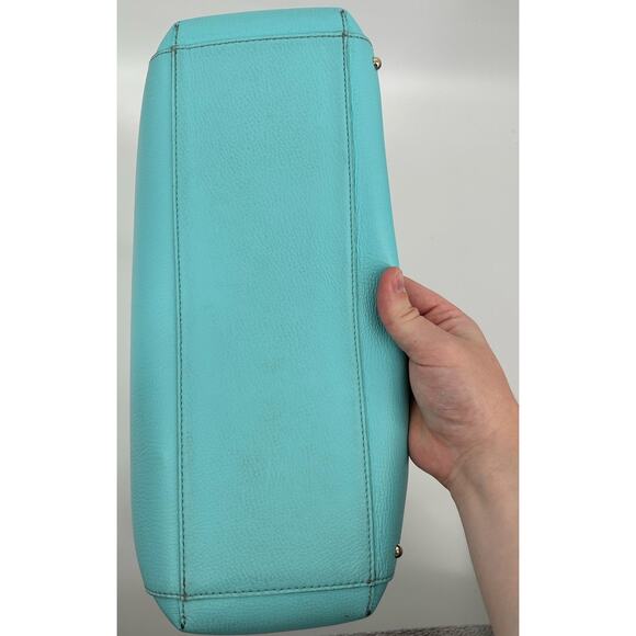 KATE SPADE NewYork Sanders Place Large Leather‎ Romily Tote Purse Atol Blue - Picture 12 of 13